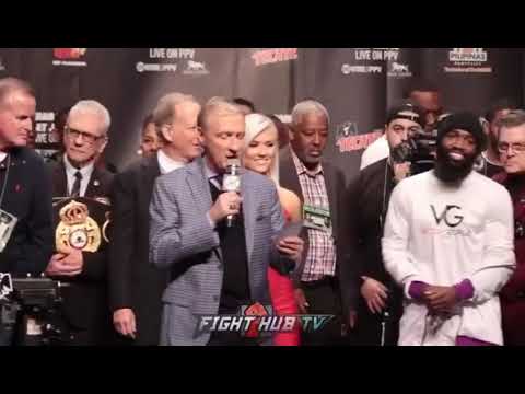 MANNY PACQUIAO AND ADRIEM BRONER FACE TO FACE IN TENSE WEIGH IN FACE OFF - YouTube