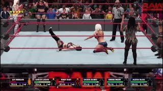 Sasha Banks, Ember Moon & Alexa Bliss vs. The Riott Squad | WWE RAW: June 4, 2018 screenshot 1