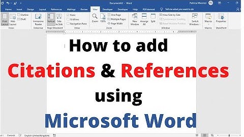 How to use Reference tool in MS-Word for Research Citation by Dr. Sudhir Nagarkar