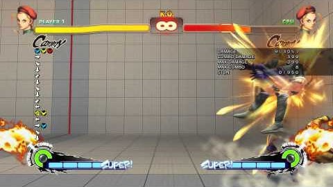 SSF4 AE 2012 Cammy combo char specific (against herself)