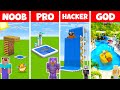 Minecraft SWIMMING POOL CHALLENGE - NOOB vs PRO vs HACKER vs GOD / Animation