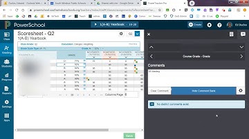 Comment Bank and Favorites in PowerTeacher Pro