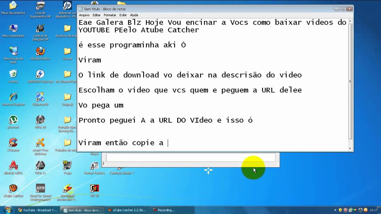 Como Baixar Videos do Youtube Pelo Atube Catcher - YouTube