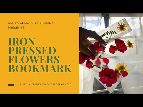 Iron Pressed Flowers Bookmark