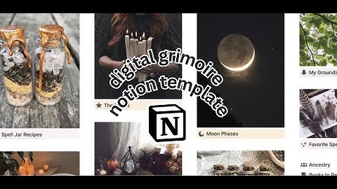 Digital grimoire notion template