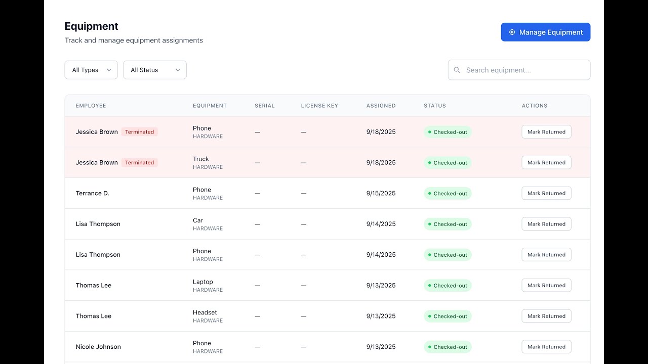 Liteorg Ditch Spreadsheets: LiteOrg Equipment Tracking + Org Chart & PTO - YouTube