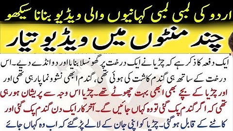 How to Make Scroll Down Story and Earn Money on youtube | How to Make Urdu story in VN |