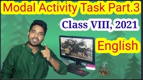 Class VIII Model Activity Task 2021 Part. 3 for English solved by Md Soyeb