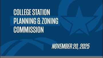 Planning & Zoning Commission 11.20.2025