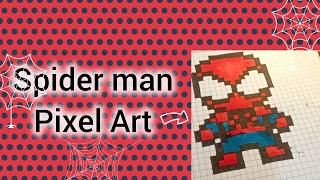 How to Draw Spider-Man Pixel Art 🕷️| Simple Grid Drawing @ArtistryByPujisri 