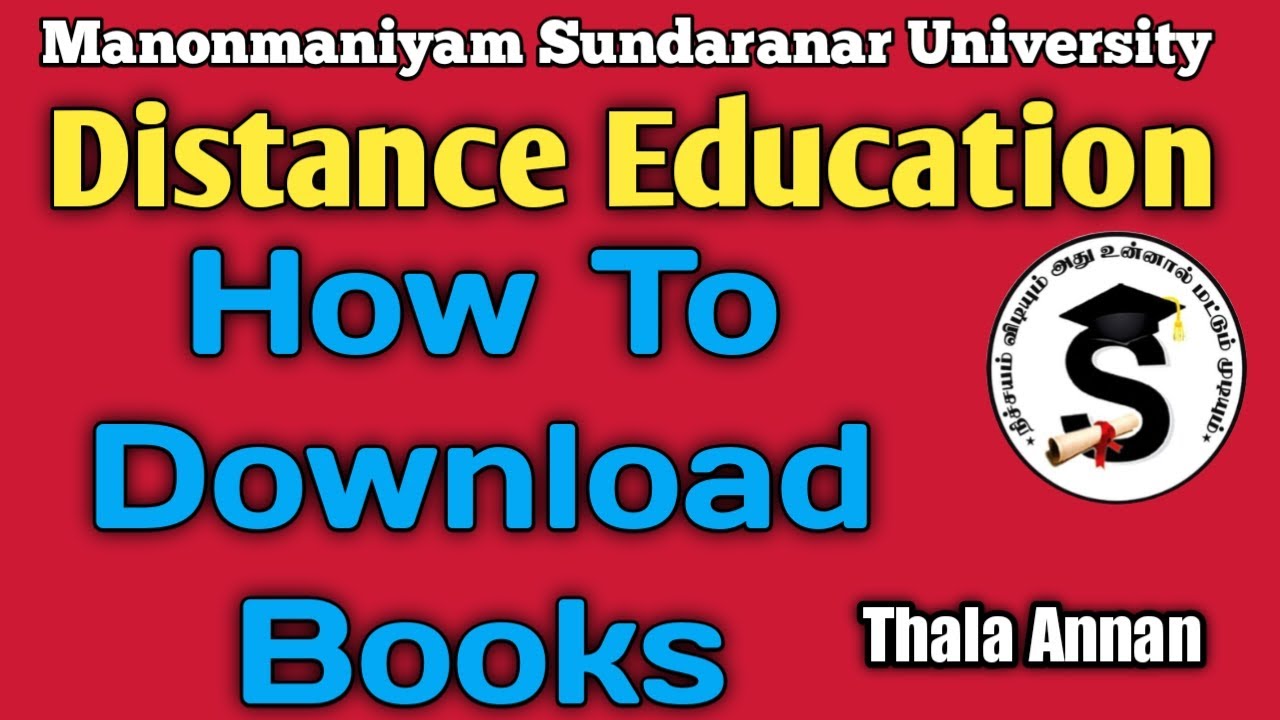 manonmaniam sundaranar university distance education books pdf