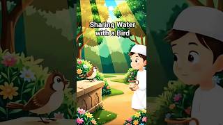 Sharing Water with a Bird🐦#gooddeed #goodheart #islamicstory #likeandsubscribe #shorts #share