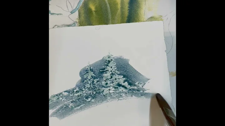 Shades of White Using Masking Fluid
