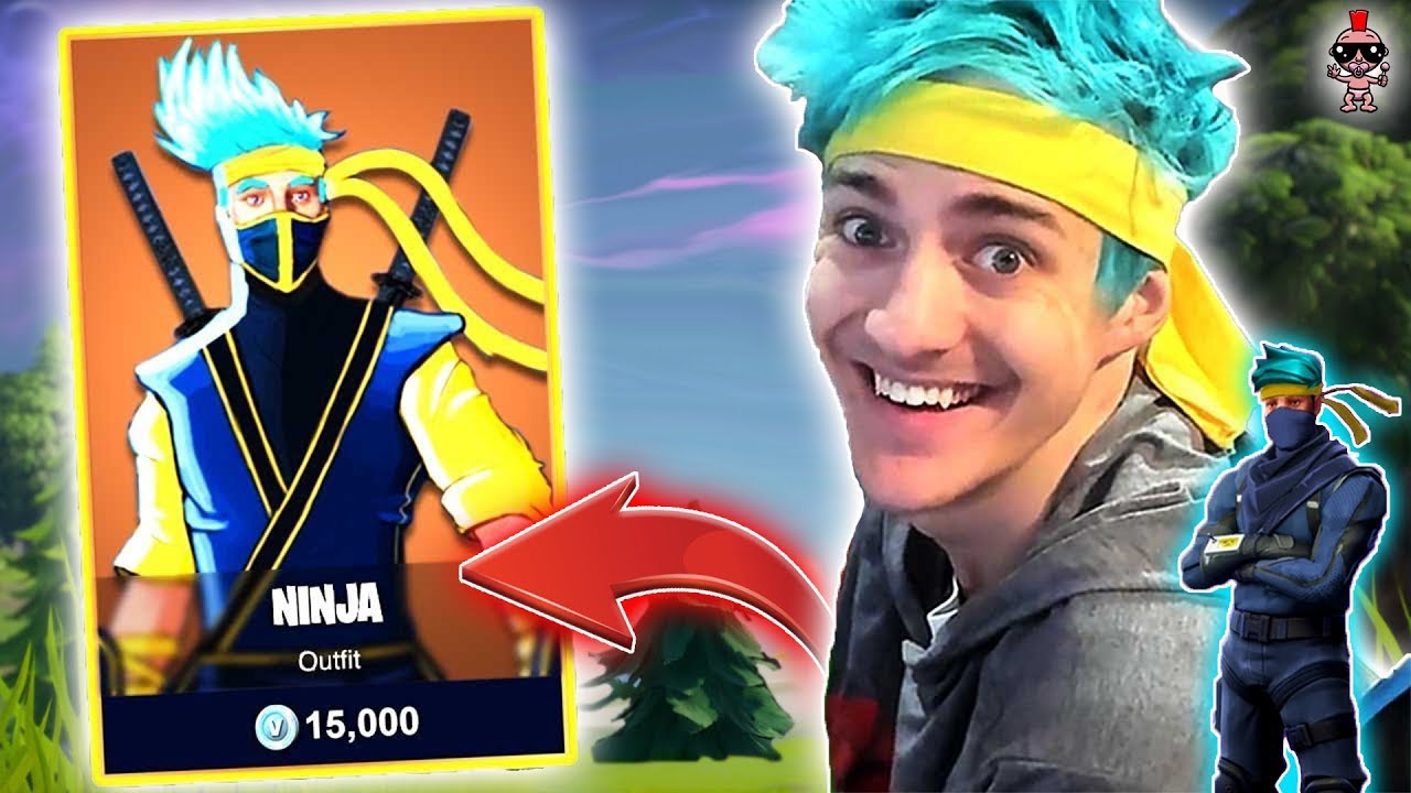 NINJA SKIN in FORTNITE! - YouTube