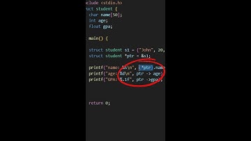 Pointer to Structure in C Language - Beginner