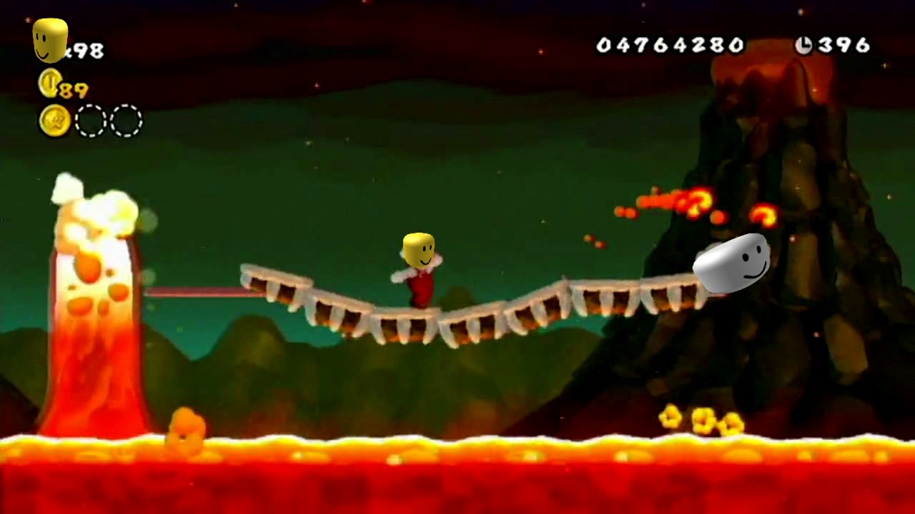New Super Mario Bros Wii Lava Overworld Theme But Its Roblox Death Sound Youtube - warped theme but with the roblox death sound youtube
