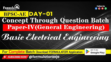 CTQ Batch Day-01 Basic Electrical Engineering II BPSC-AE II QUICK REVISION Concept Through Question