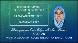 TEKNIK MENJAWAB GEO S1 & US1 TAHUN 2022