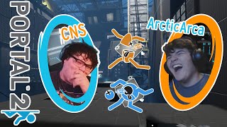 Portal 2: Fails and Funny Moments! (ft. CNS)