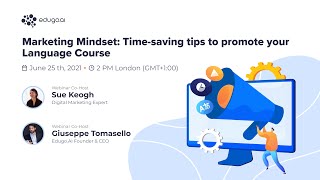 Webinar: Marketing Mindset: Time-saving tips to promote your language course