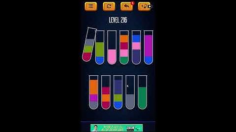 Water Sort Puzzle - Color Liquid Sorting Game Level 216 Solution