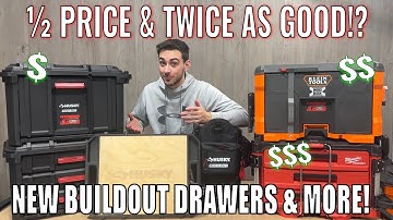 NEW HUSKY BUILDOUT ITEMS-Drawer Boxes better than Milwaukee Packout!? Worktop, tote and more!