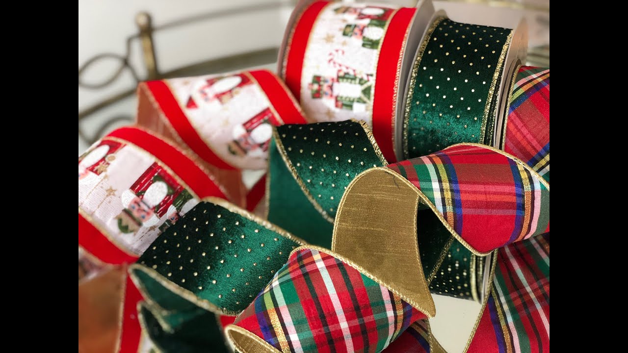 Christmas Tree Ribbon Tutorial - YouTube