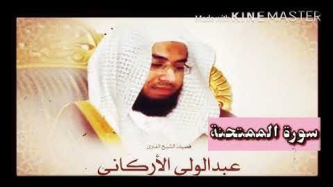 قران_كريم بصوت الشيخ عبدالولي الأركاني سورة _ الممتحنة _ بجودة عالية
