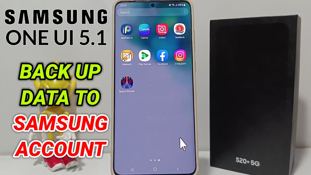 How To Backup Data To Samsung Account In Samsung One Ui 5.1 - YouTube