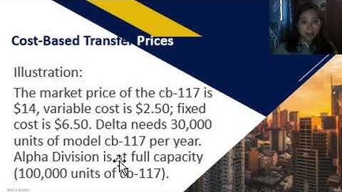 Setting Transfer Price   Cost Based Pricing