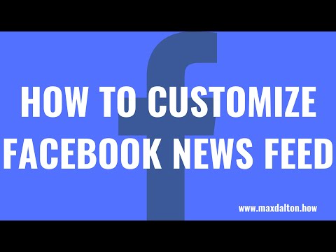 Paano Mapasadya ang Facebook News Feed