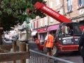 Enlvement de la statue en pierre de pierre fermat