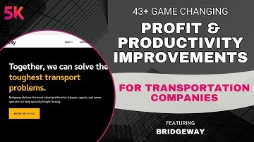 AI Strategies to Boost Profit & Productivity for Transportation Companies | Ft. Bridgeway Connects