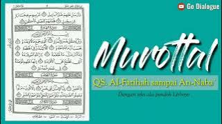 murotal alfatihah s/d annaba' | Metode Jet Tempur | KH.Maftuh PP.Murotilil Qur'an - Lirboyo