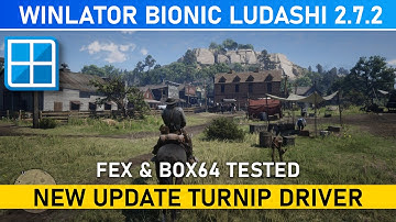RED DEAD REDEMPTION 2 - Winlator Bionic Ludashi PERFORMANCE TEST | New Update Turnip Driver