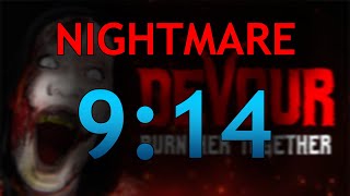 [FORMER WORLD RECORD] DEVOUR Speedrun in 9:14 (NIGHTMARE Trio Any%)