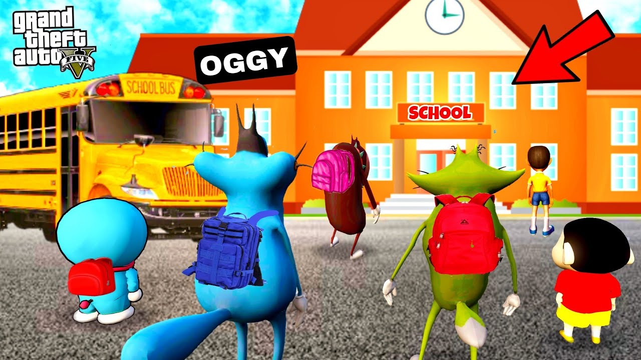 OGGY GOING TO SCHOOL WITH JACK IN GTA 5 GTA 5 MODS YouTube OGGY GOING TO SCHOOL WITH JACK IN GTA 5 GTA 5 MODS YouTube