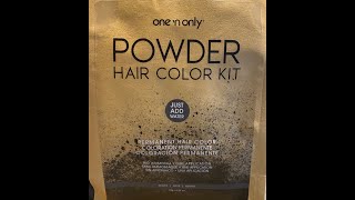 One N Only Powder Hair Color Kit Black | Nina Gilhousen