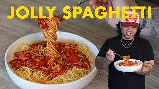 Spaghetti with KETCHUP AND HOTDOGS?!
