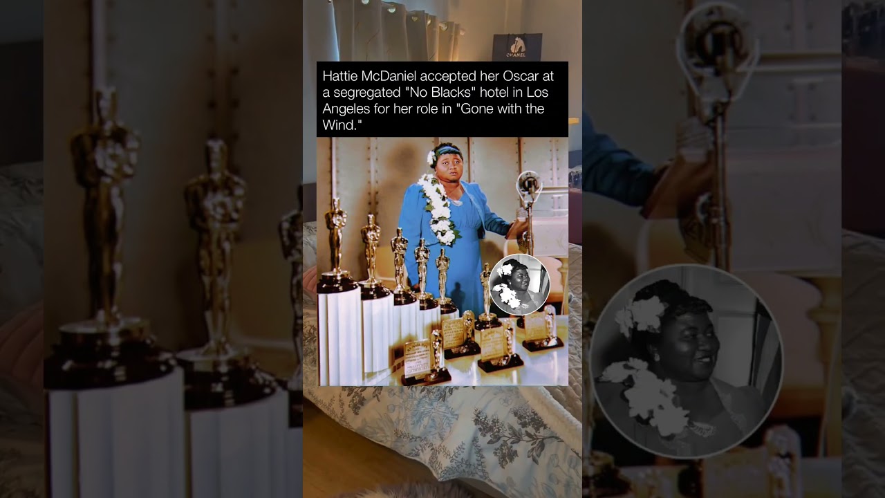 🤯😱Hattie McDaniel accepted her Oscar at a segregated "No Blacks" hotel in Los Angeles❤️🥹