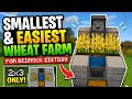 Wheat farm in minecraft || Smallest and easiest || In bedrock edision ||#minecraft #wheatfarm #like 