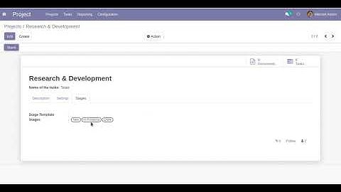 Auto Project Task Stages - Project Stage Template & Mass Stages Odoo