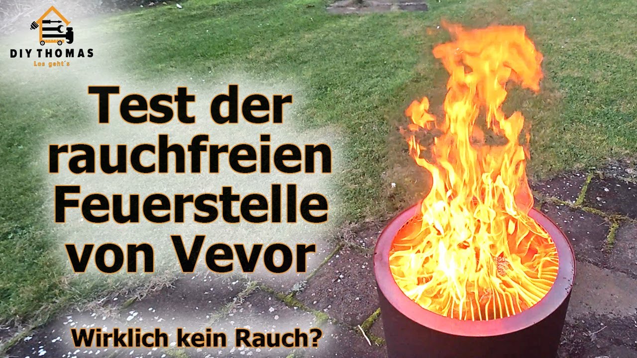 Auspacken, Aufbau und Test der rauchfreien Feuerstelle von Vevor