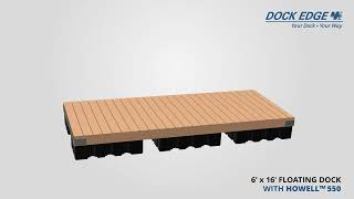 CMP Group | DockEdge+ | 6 x 16 Floating Dock with Howell 550