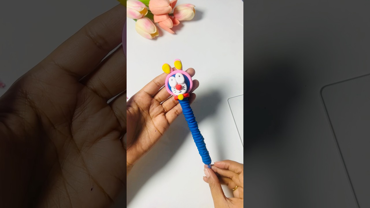 Easy Diy Doraemon pen topper ideas | pen topper 