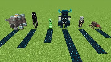 Sculk Generation by All Mobs in Minecaft - Which Mob Will generate more Sculk?