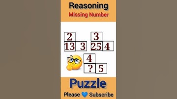 😆 Missing Number ! Reasoning Tricks ! Puzzle -09 | #maths #shorts