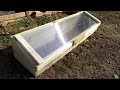 How to Build a 4 Season Cold Frame with a Removable Polycarbonate/Plastic Top: Multipurpose Growing!