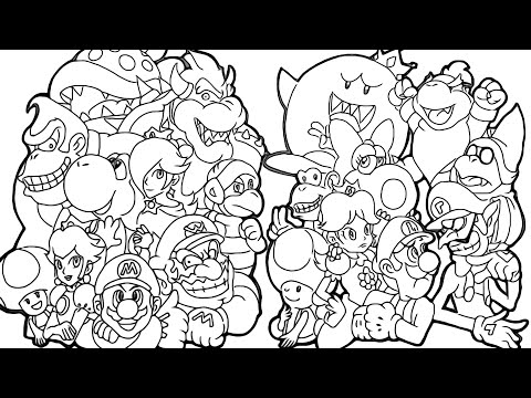 magical coloring box  super mario bros coloringpages