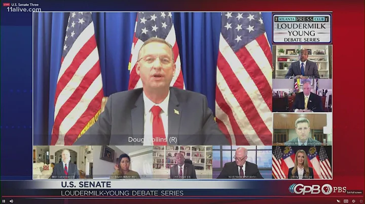 Rep. Doug Collins condems QAnon conspiracy theory after question from Warnock in debate